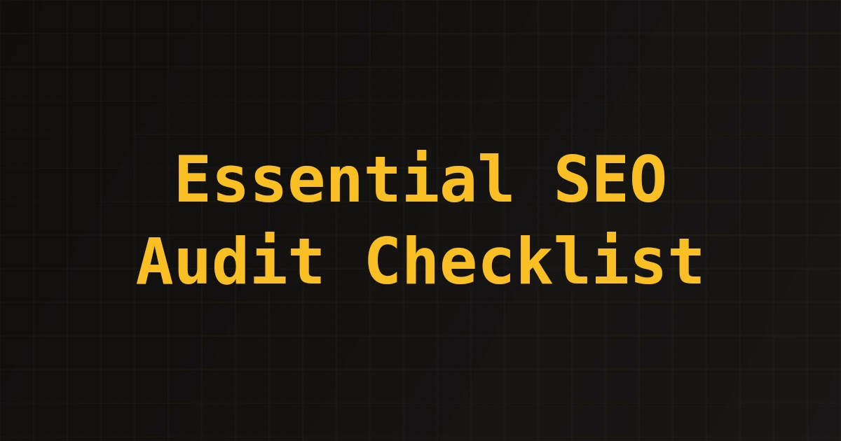 Featured image for Essential SEO Audit Checklist for 2023