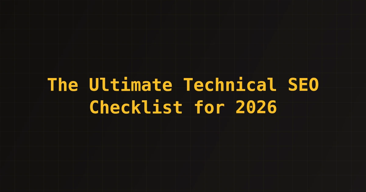 Featured image for Technical SEO Checklist: Optimize Your Site for Success